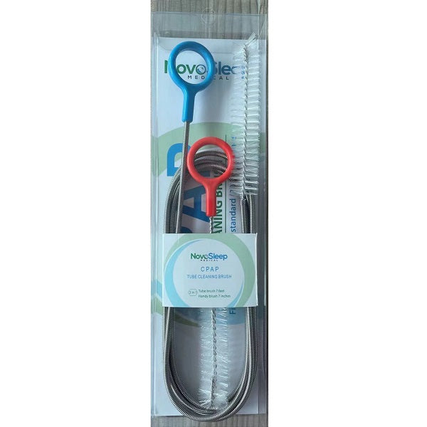 Premium 2 in 1 CPAP Tube Brushes Kit 2 pcs: 7ft and 7 inch