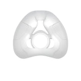 Front view of the ResMed AirFit N20 silicone nasal cushion on its own, on a white background