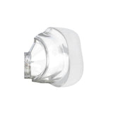Side view of the AirFit N20 nasal cushion showing the frame ring and the curve that sits over the nose