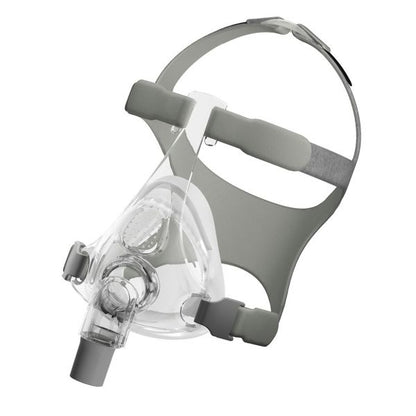 Side view of the Fisher & Paykel Simplus mask frame and headgear highlighting the low-profile design.