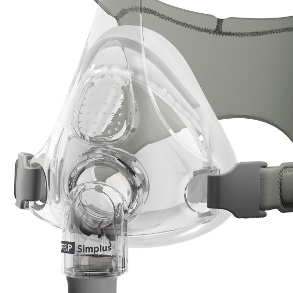 Close-up of the Simplus RollFit seal designed to automatically adjust on the bridge of the nose.