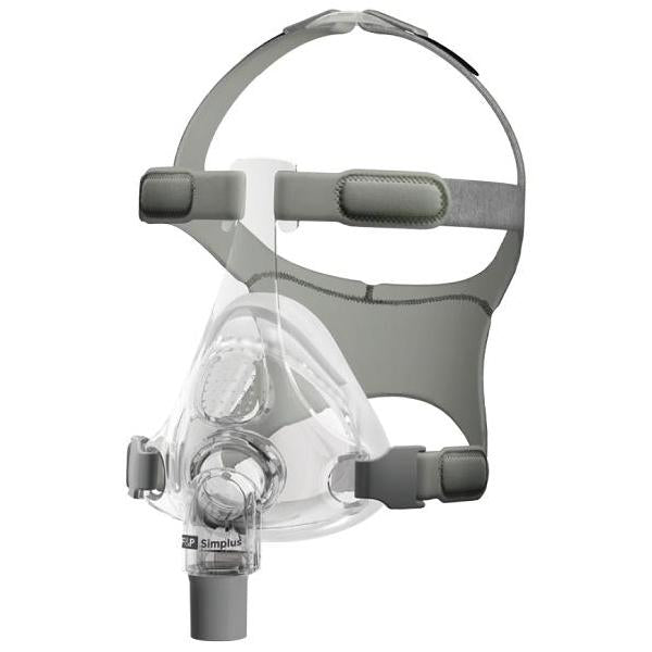 Fisher & Paykel Simplus Full Face CPAP Mask assembly including RollFit seal and ErgoForm headgear