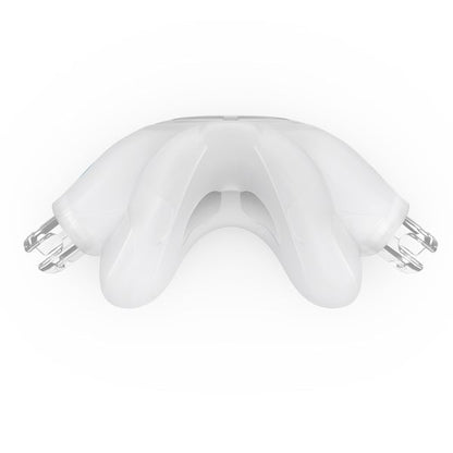 Top-down view of the AirFit N30i cushion showing the cradle opening that rests under the nose