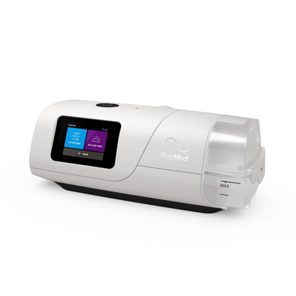 Three-quarter view of the AirCurve 11 VAuto with the touchscreen, Start button and clear HumidAir 11 tub