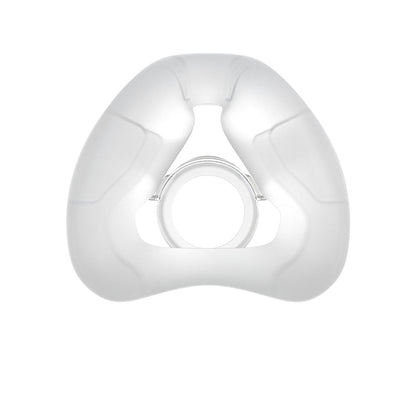 Close-up of the small InfinitySeal silicone cushion used in the AirFit N20 For Her, shown on its own