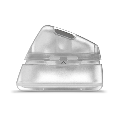 Front view of the ResMed HumidAir cleanable water tub for AirSense 10, showing where the lid meets the base