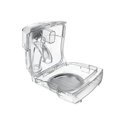 The HumidAir 11 standard tub opened wide, its lid tilted back to show the empty chamber inside