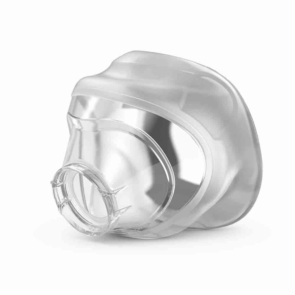 The AirTouch N20 memory foam cushion on its own, with the soft foam set inside a clear shell