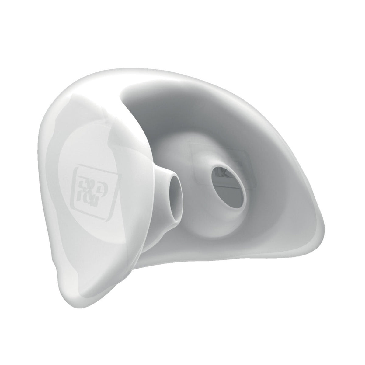 Close-up of the Brevida AirPillow seal on its own, the soft silicone part that sits at your nostrils