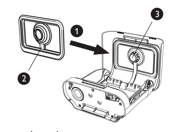 Diagram showing where the lid seal fits inside the DreamStation humidifier lid, from the Philips manual