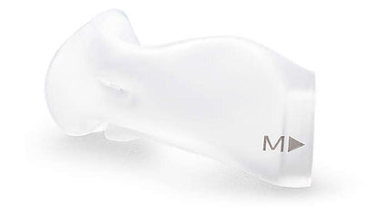 Close-up of a DreamWear under the nose cushion on its own, marked with its size letter