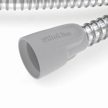 Close-up of a SlimLine cuff with the SlimLine name moulded into the grey grip