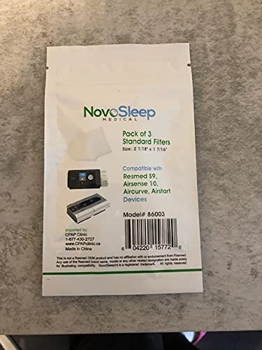 product image AirSense 10 ClimateLineAir Tubing Standard, 2m Heated Hose and pack of 3 Standard Airsense 10 Filters by Novosleep