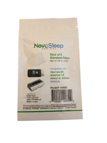 Resmed AirSense 10 Autoset with HumidAir and ClimateLineAir (Card-to-Cloud),NovoSleep CPAP wipes and Novosleep filters