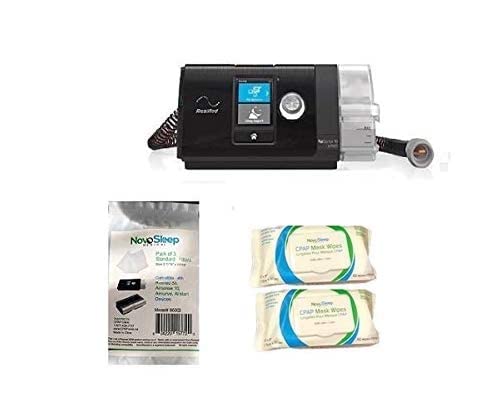 Resmed AirSense 10 Autoset with HumidAir and ClimateLineAir (Card-to-Cloud),NovoSleep CPAP wipes and Novosleep filters